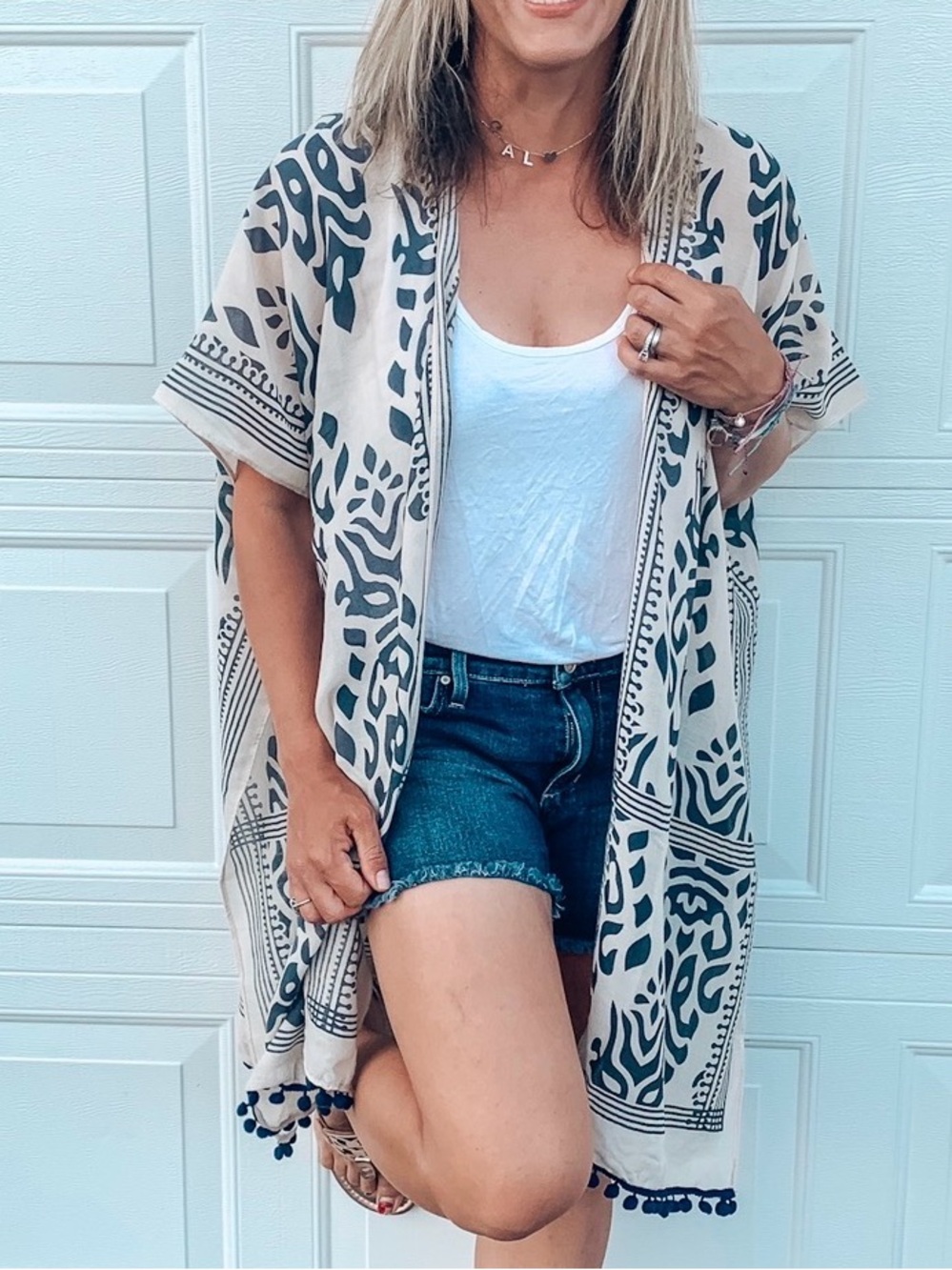 Cute boho style kimono